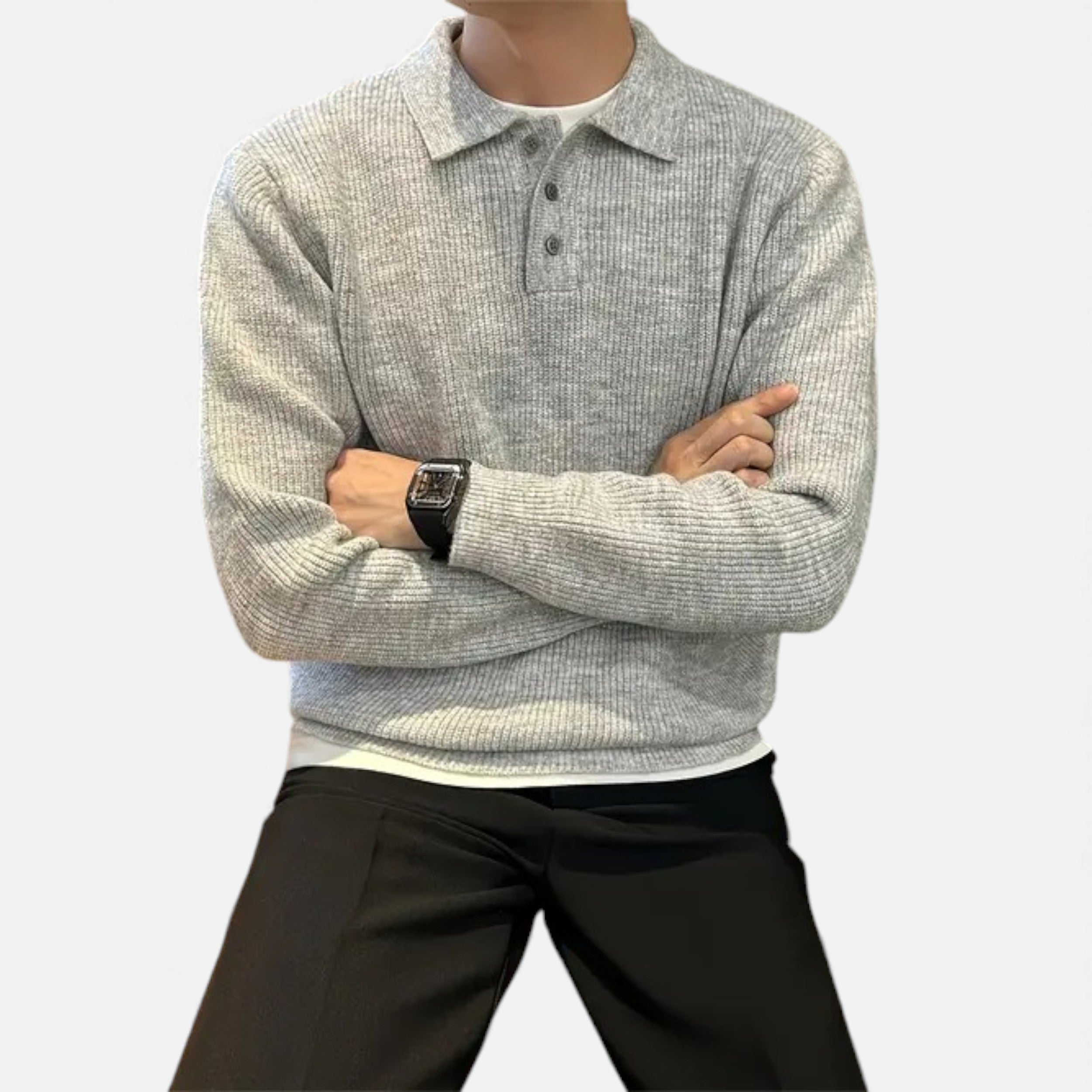 Velqlo | Pull en maille extensible pour hommes