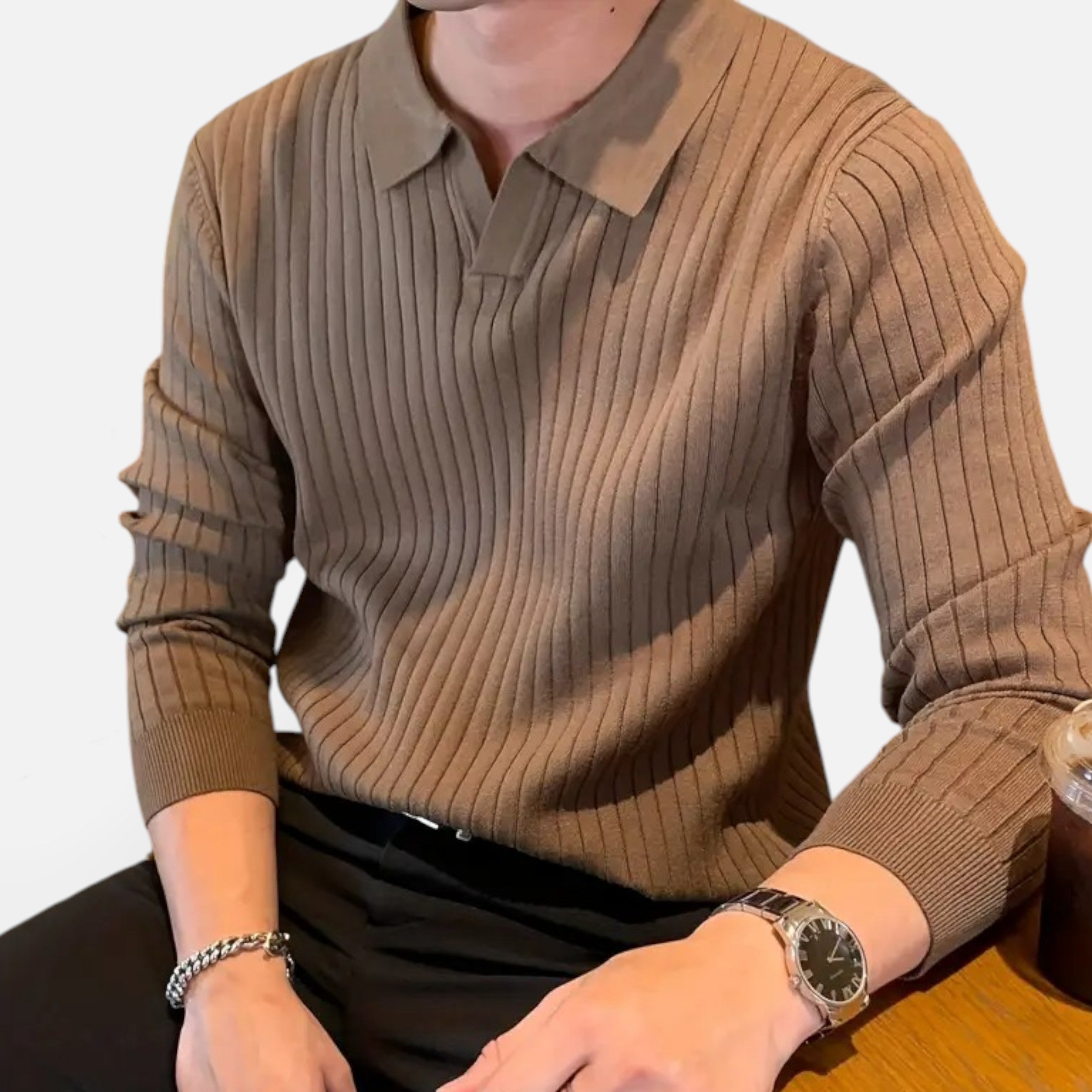 Velqlo | Pull Homme Col V Tricot Héritage