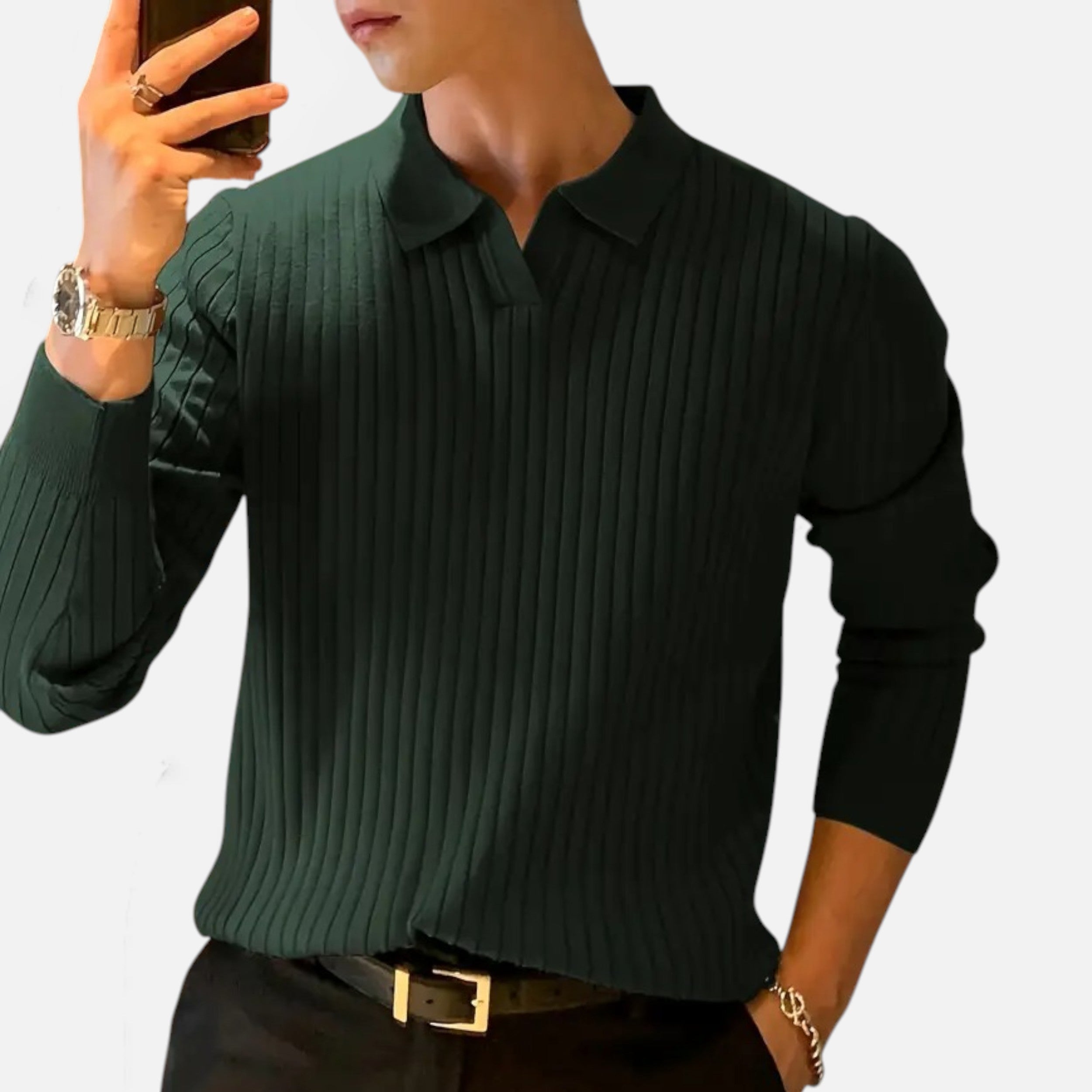 Velqlo | Pull Homme Col V Tricot Héritage