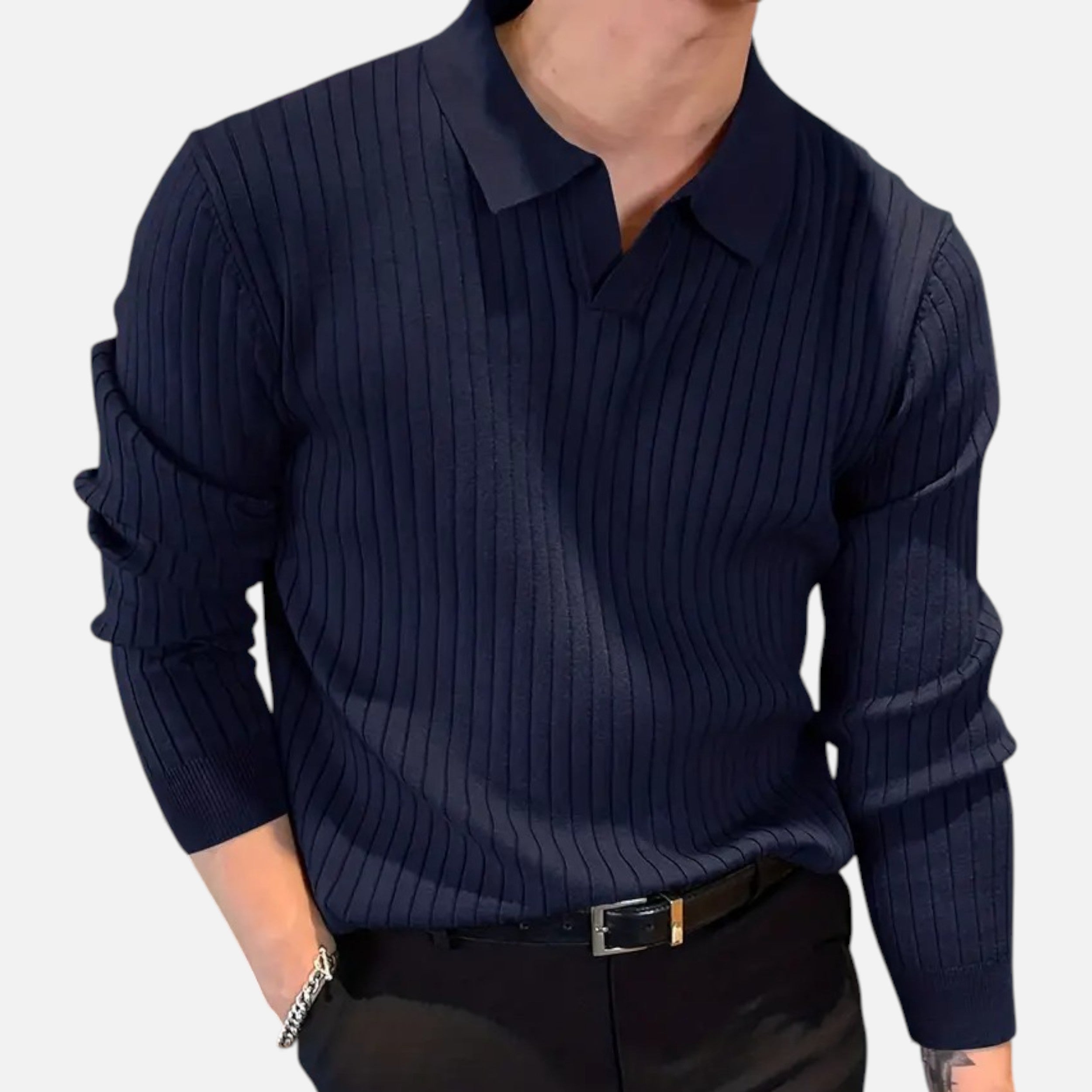 Velqlo | Pull Homme Col V Tricot Héritage