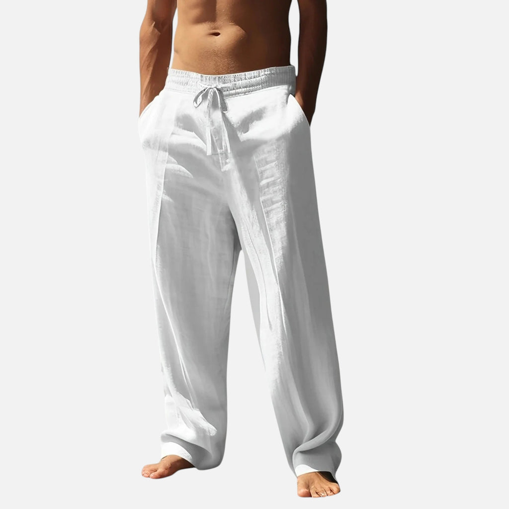 Velqlo | Pantalons en lin pour hommes Riviera
