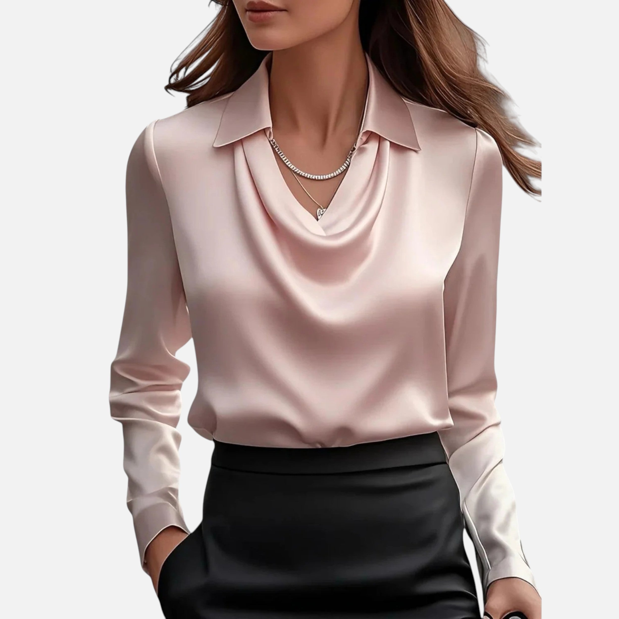 Velqlo | Blouse Drapée Élégante Celise
