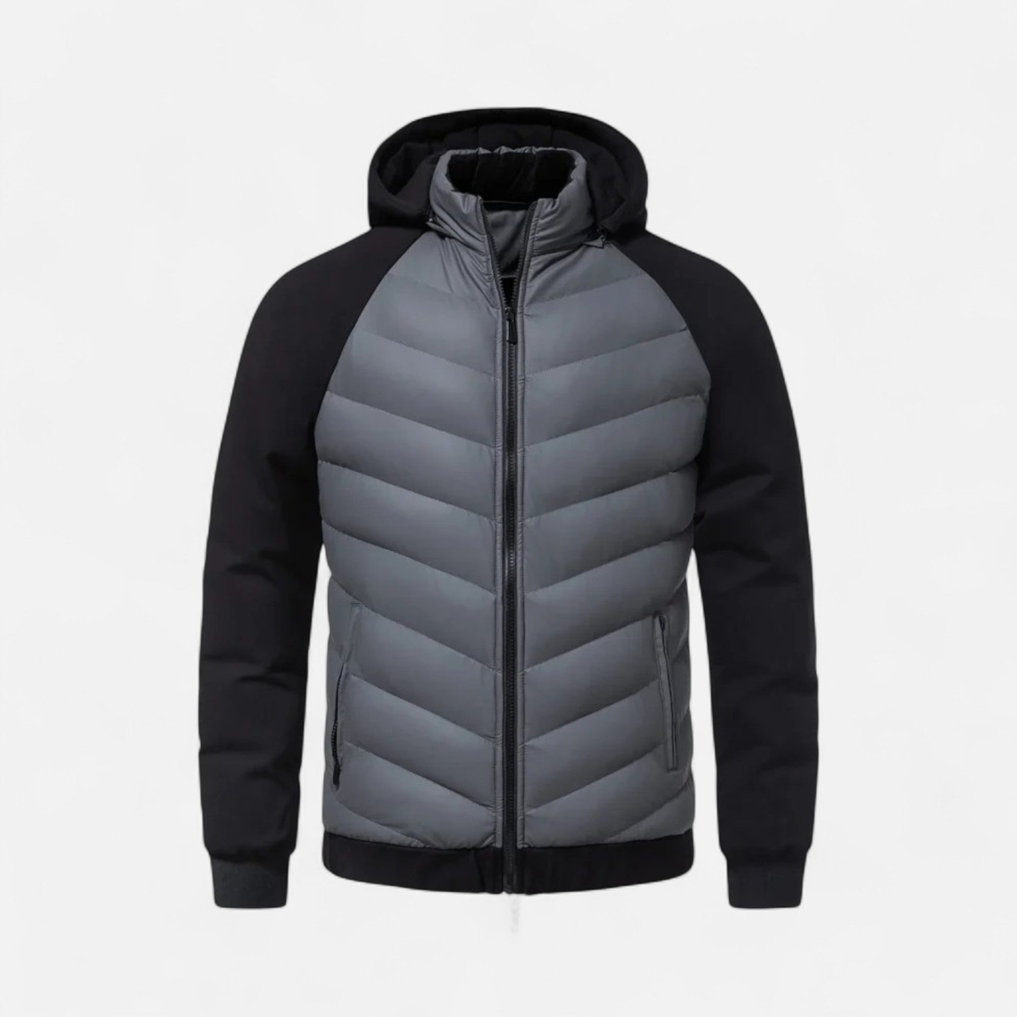 Velqlo | Veste Hybride Rembourrée pour Hommes – Confort Léger, Vêtements d'Extérieur Décontractés