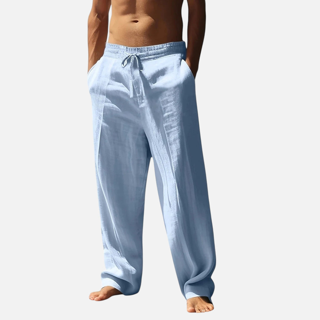 Velqlo | Pantalons en lin pour hommes Riviera