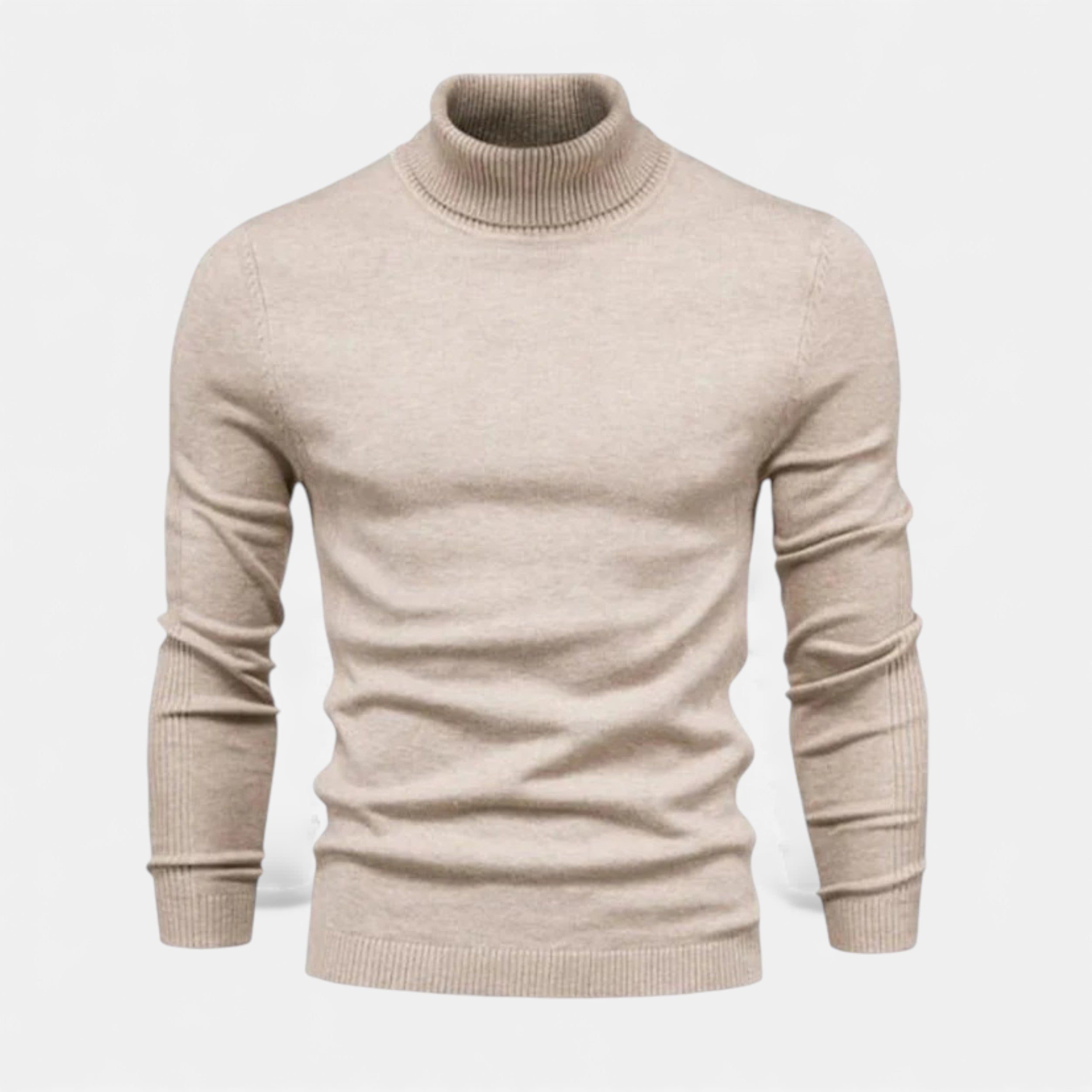Velqlo | Pull Col Roulé en Laine Classique pour Hommes Gstaad