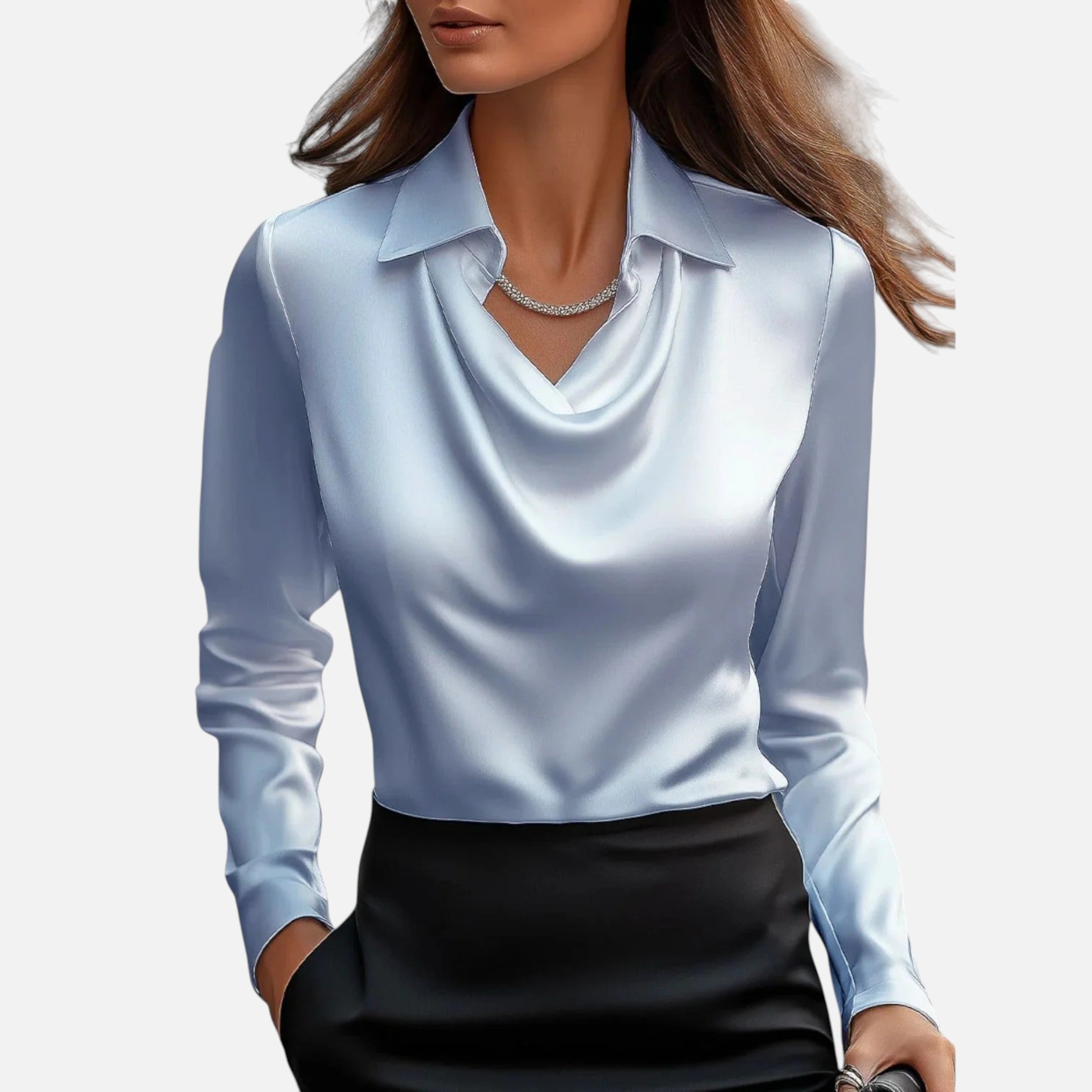 Velqlo | Blouse Drapée Élégante Celise