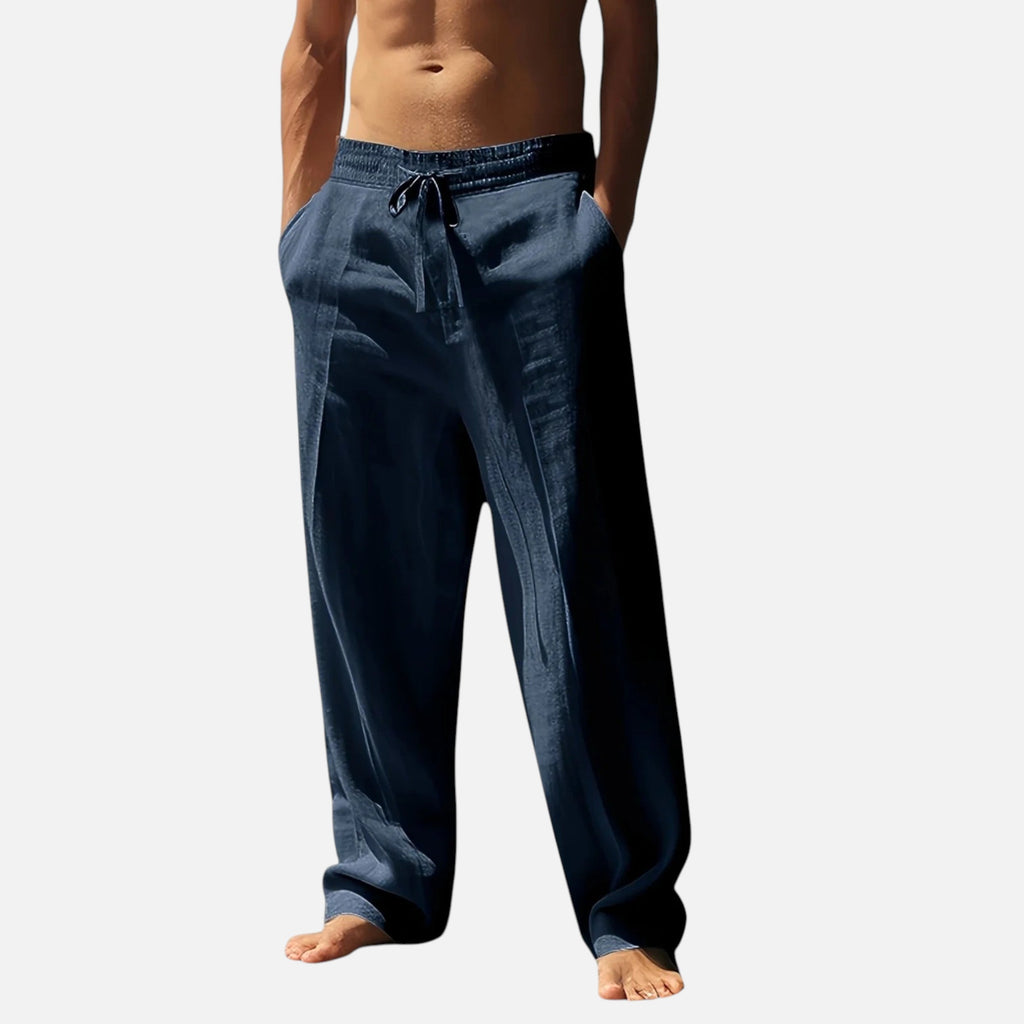 Velqlo | Pantalons en lin pour hommes Riviera