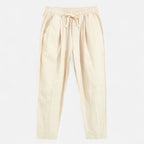 Velqlo | Men’s Trousers – Cotton Linen Straight Fit Elegance