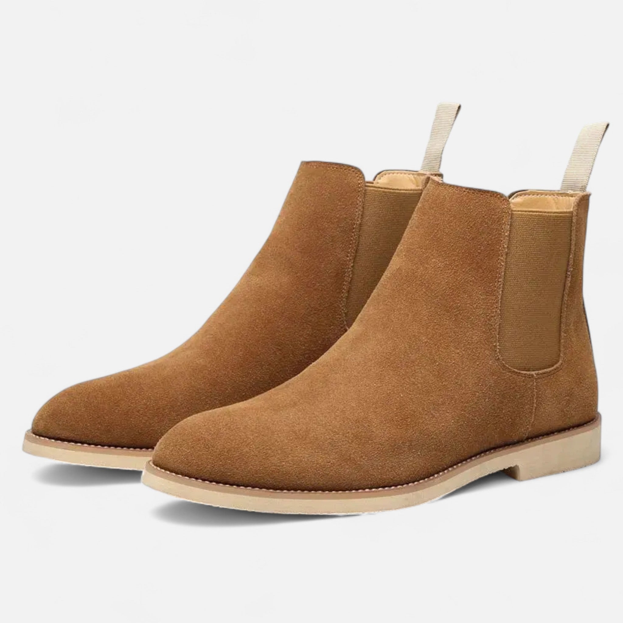 Velqlo | Bottes Chelsea montantes en daim pour hommes