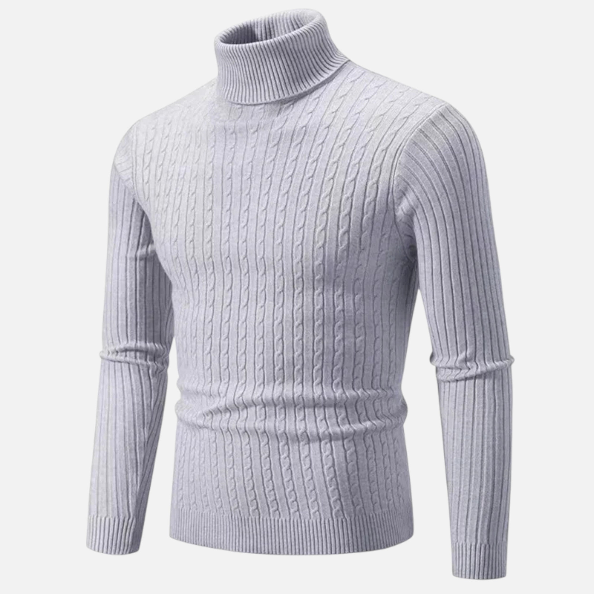Pull en Laine à Col Montant Velqlo pour Hommes