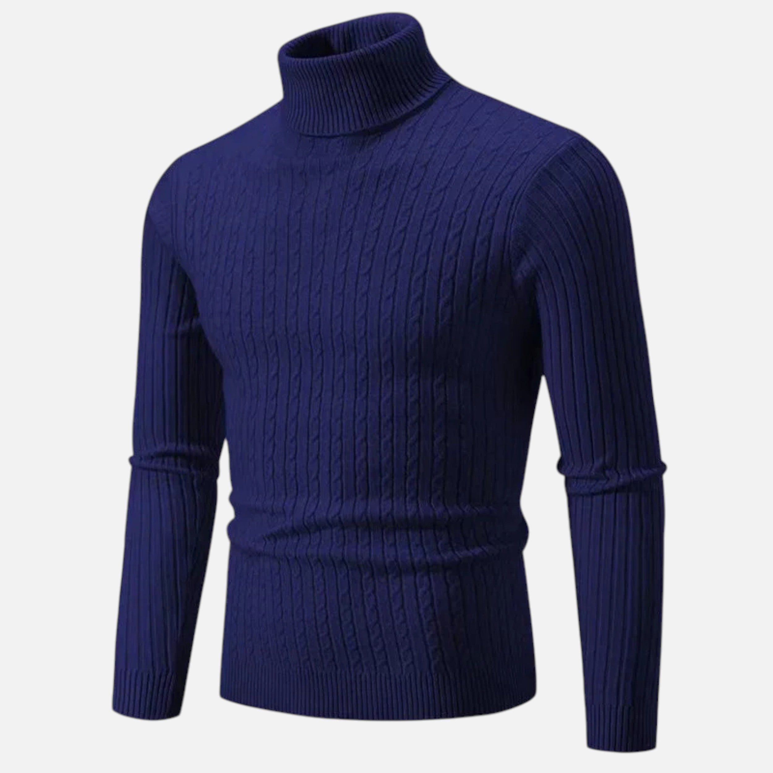 Pull en Laine à Col Montant Velqlo pour Hommes