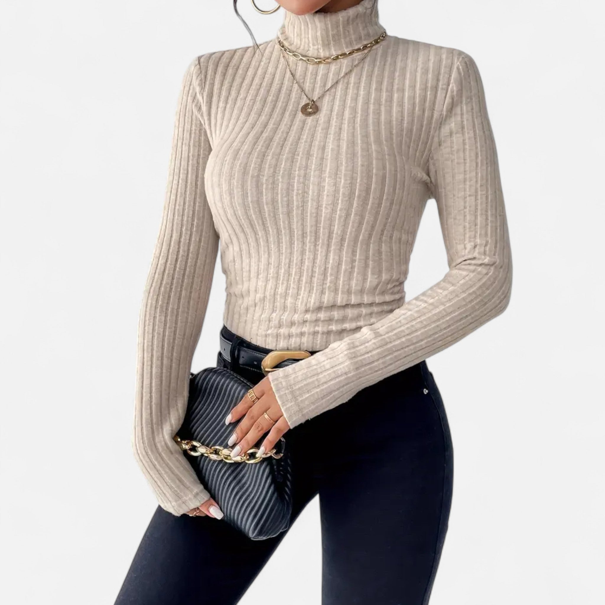 Velqlo | Pull en maille pour femme, automne-hiver