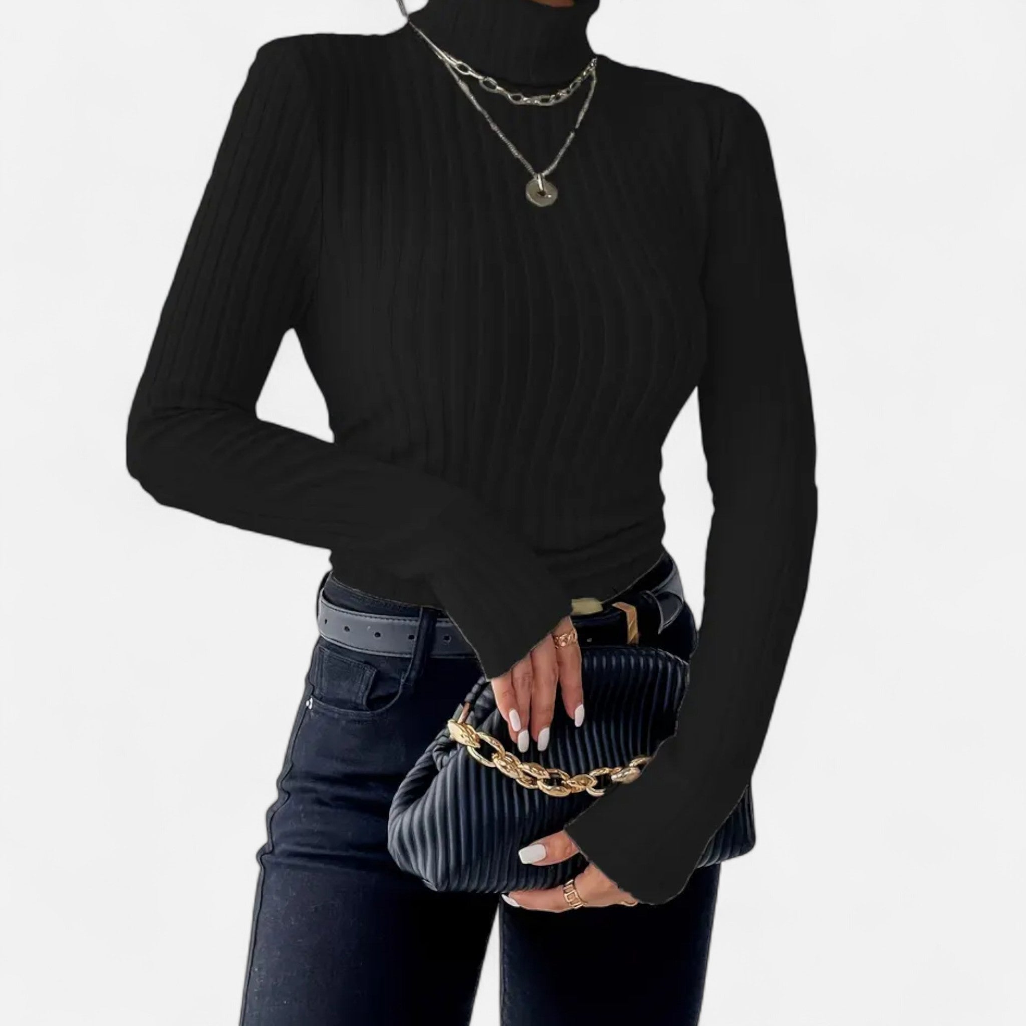 Velqlo | Pull en maille pour femme, automne-hiver