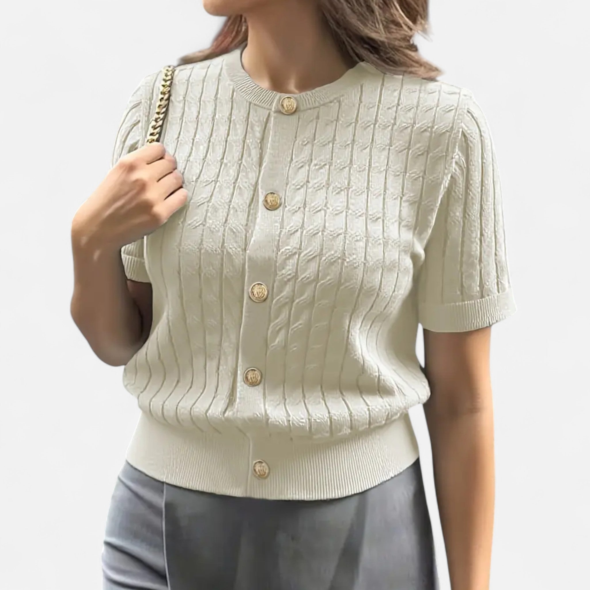 Velqlo | Cardigan à boutons pour femme