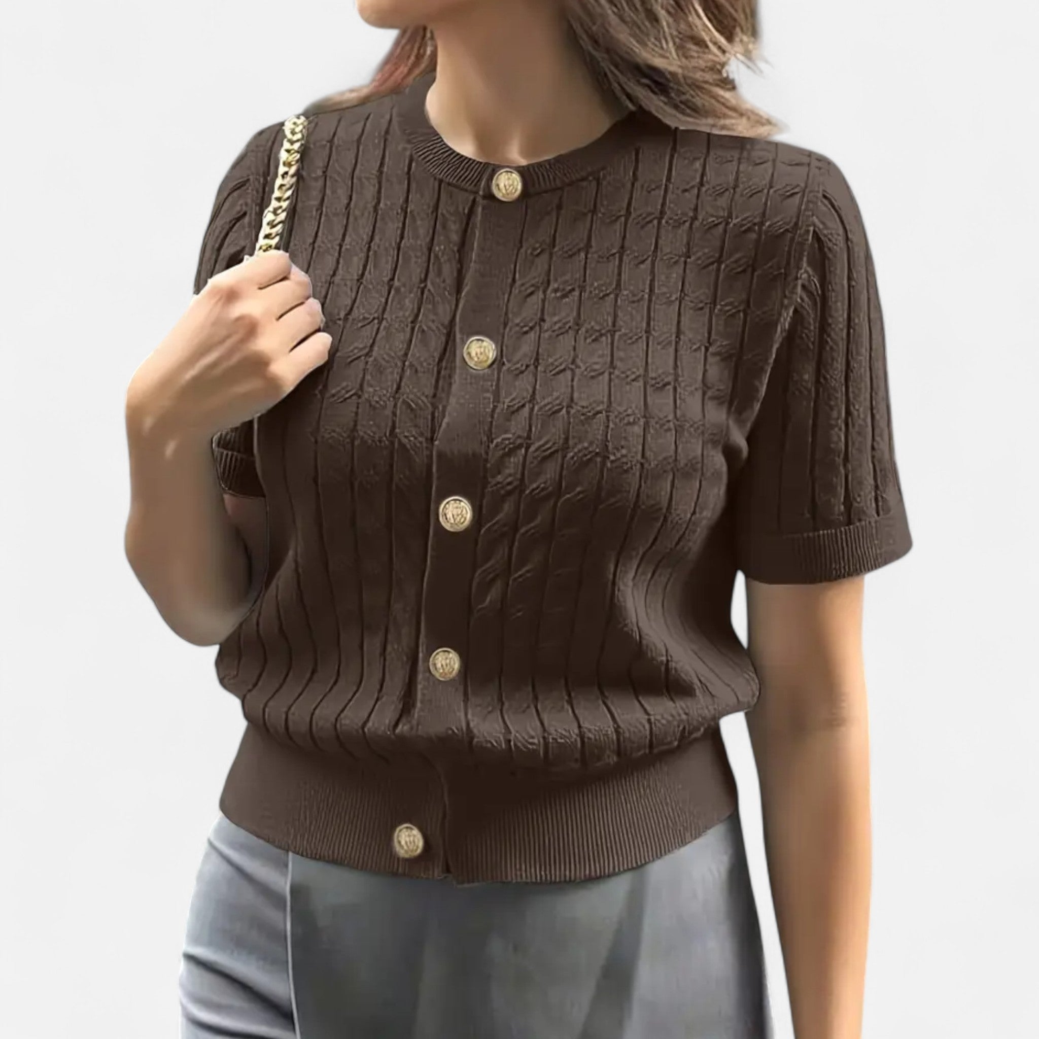 Velqlo | Cardigan à boutons pour femme