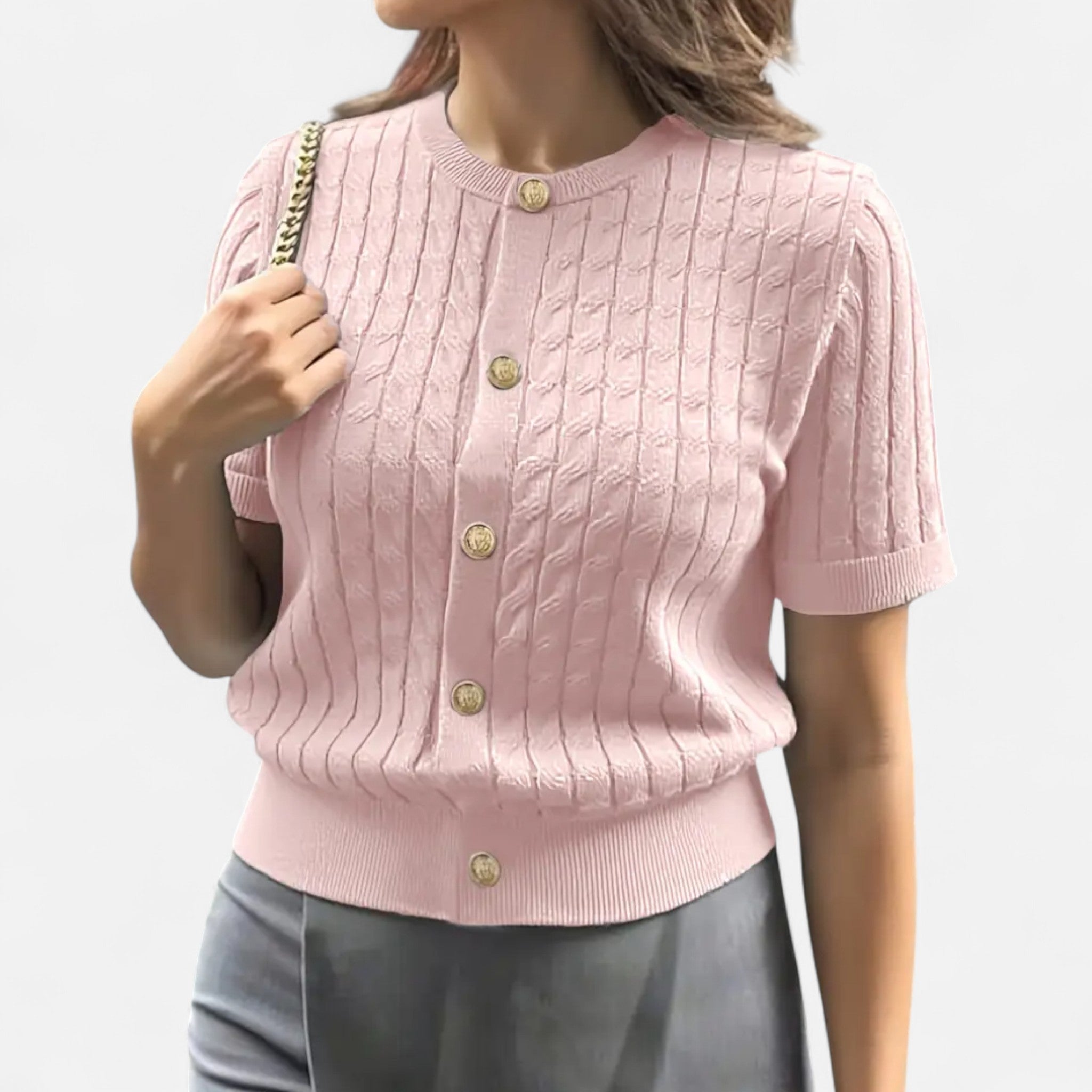 Velqlo | Cardigan à boutons pour femme