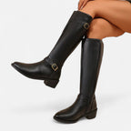 Velqlo | Bottes d'équitation classiques en cuir pour femmes