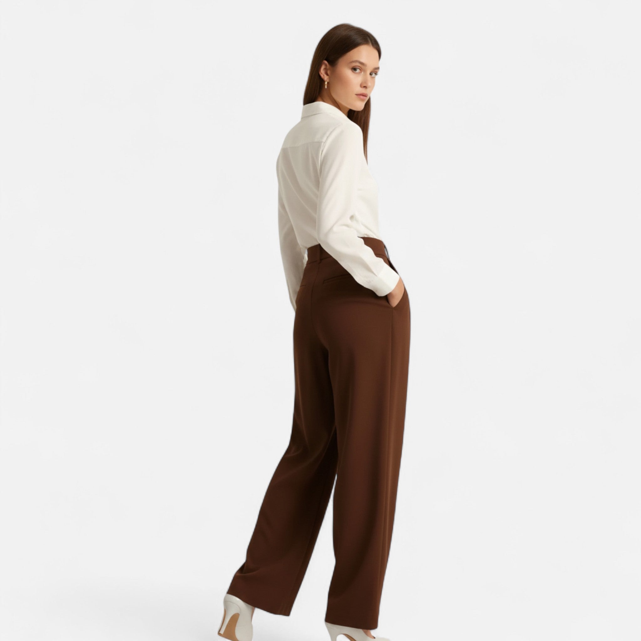 Velqlo | Pantalon classique à pinces pour femme