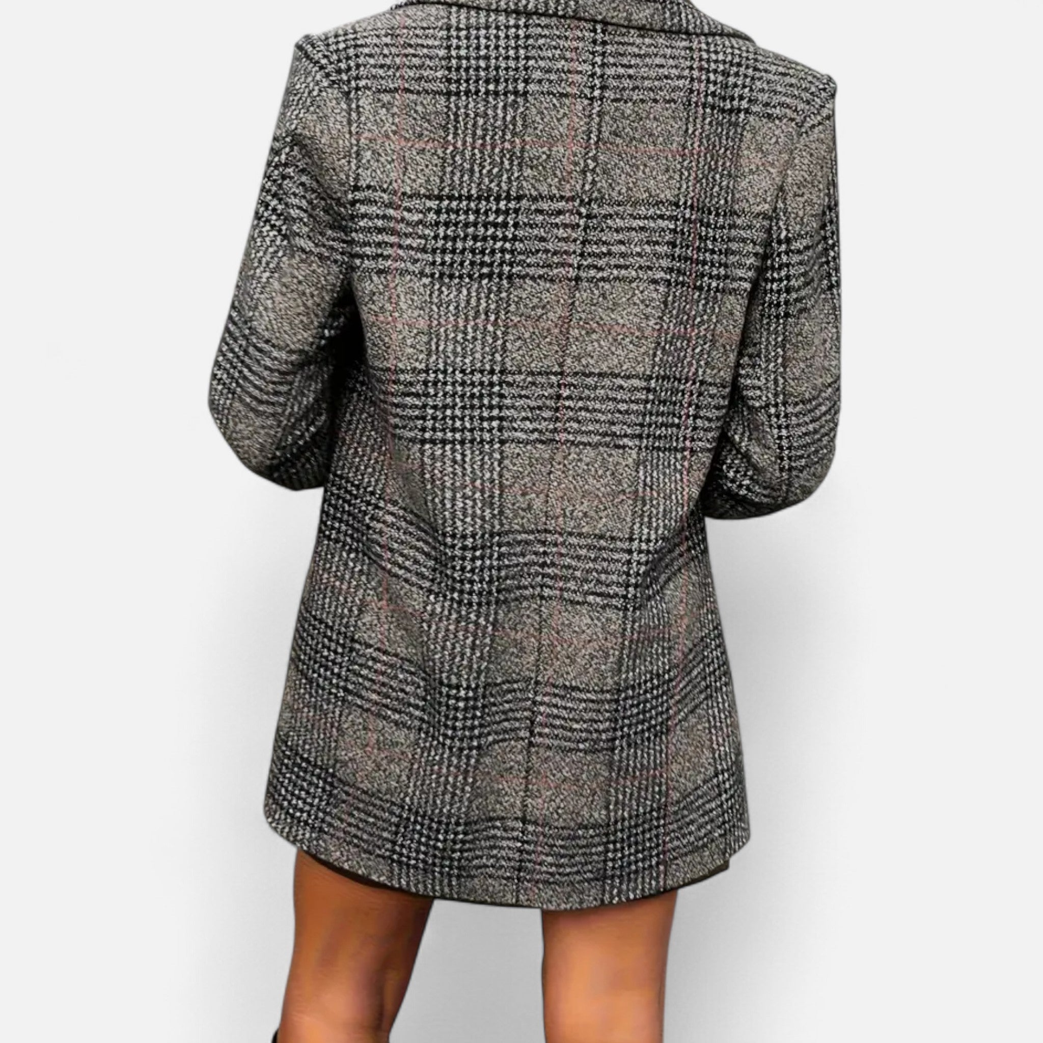 Velqlo | Blazer en tweed pied-de-poule pour femme