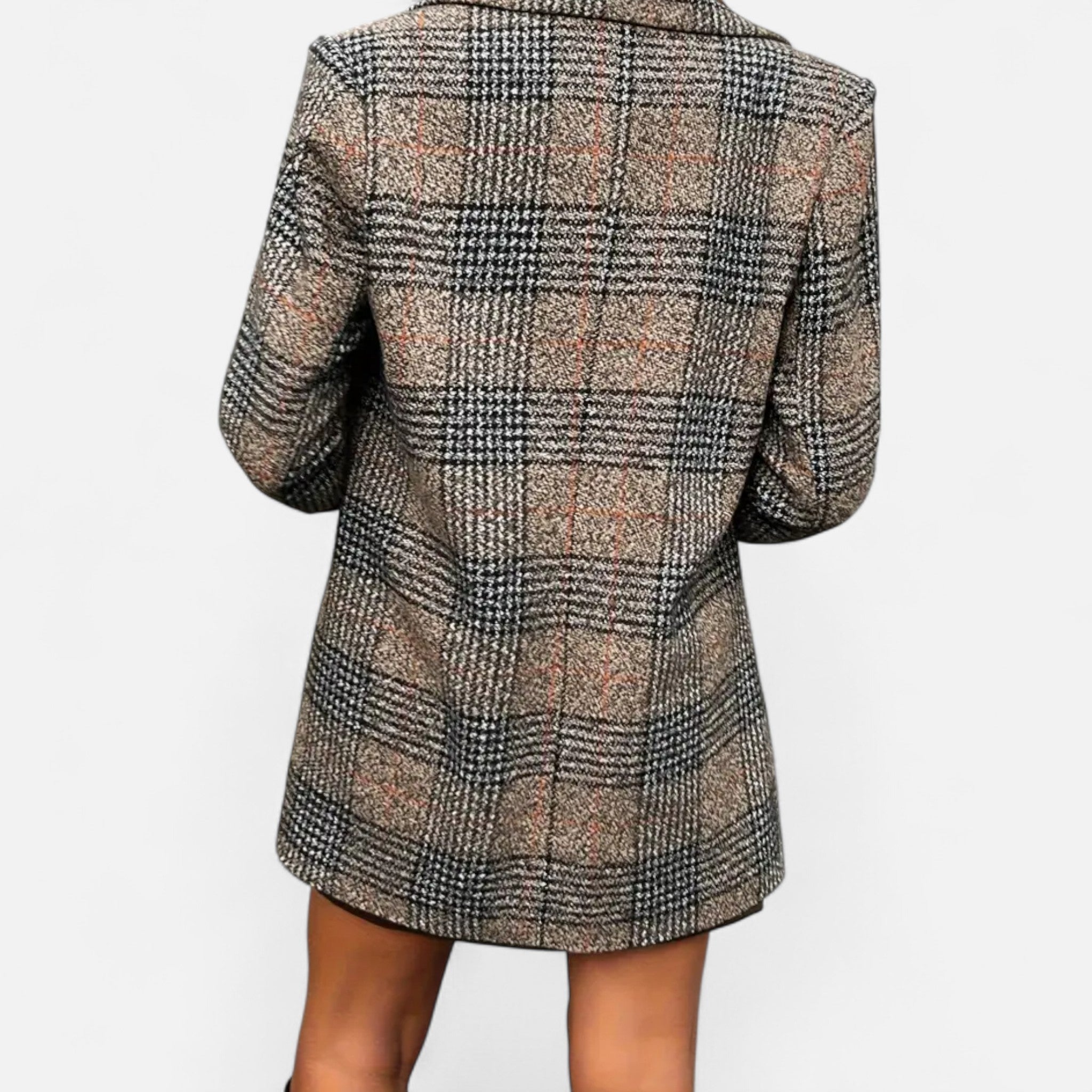 Velqlo | Blazer en tweed pied-de-poule pour femme