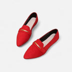 Velqlo | Mocassins pointus en cuir pour femmes