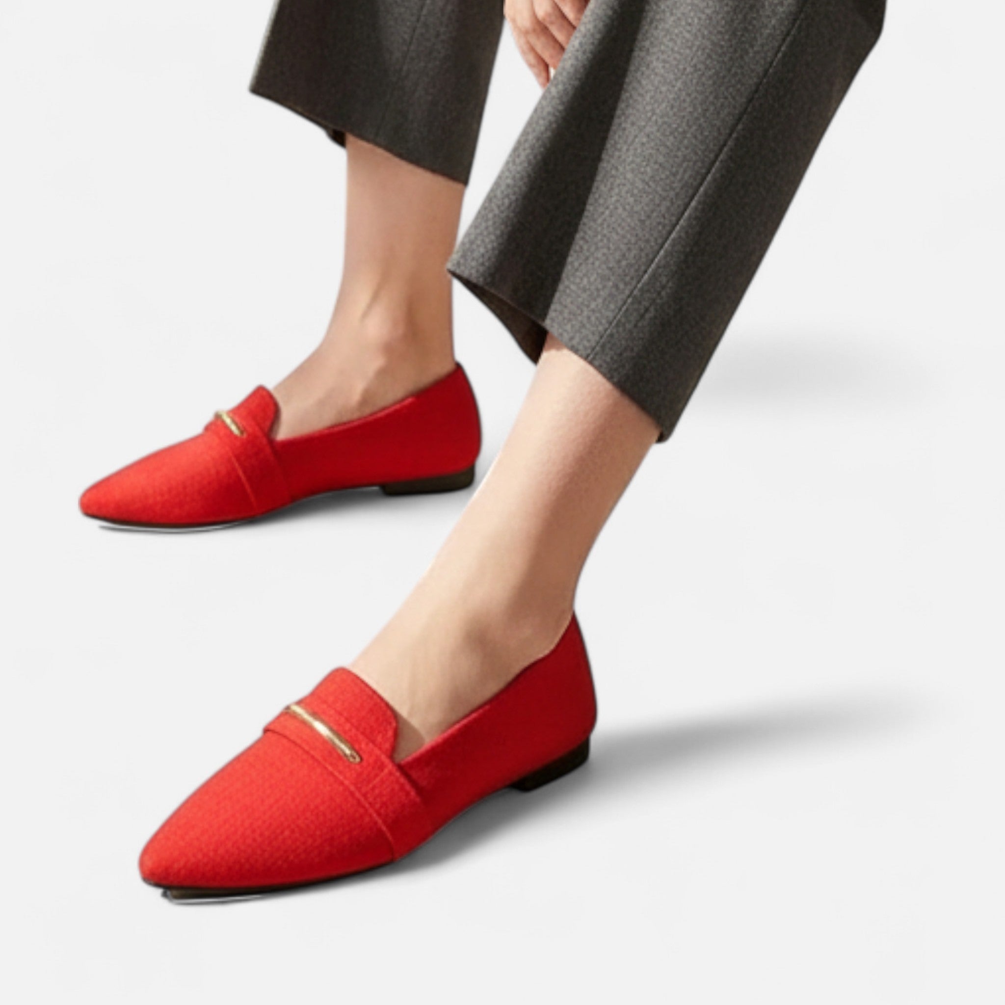 Velqlo | Mocassins pointus en cuir pour femmes