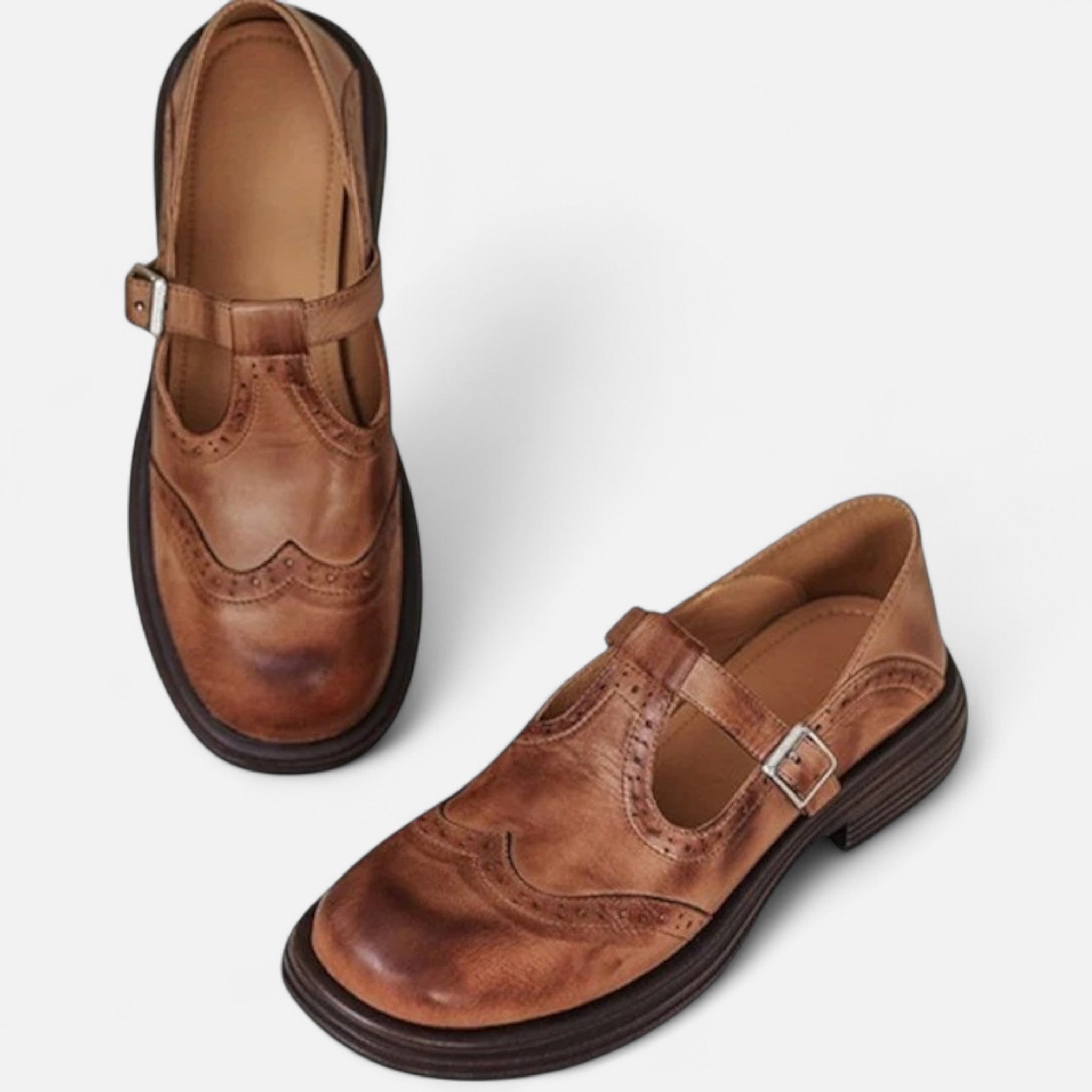 Velqlo | Mary Janes classiques en cuir pour femmes