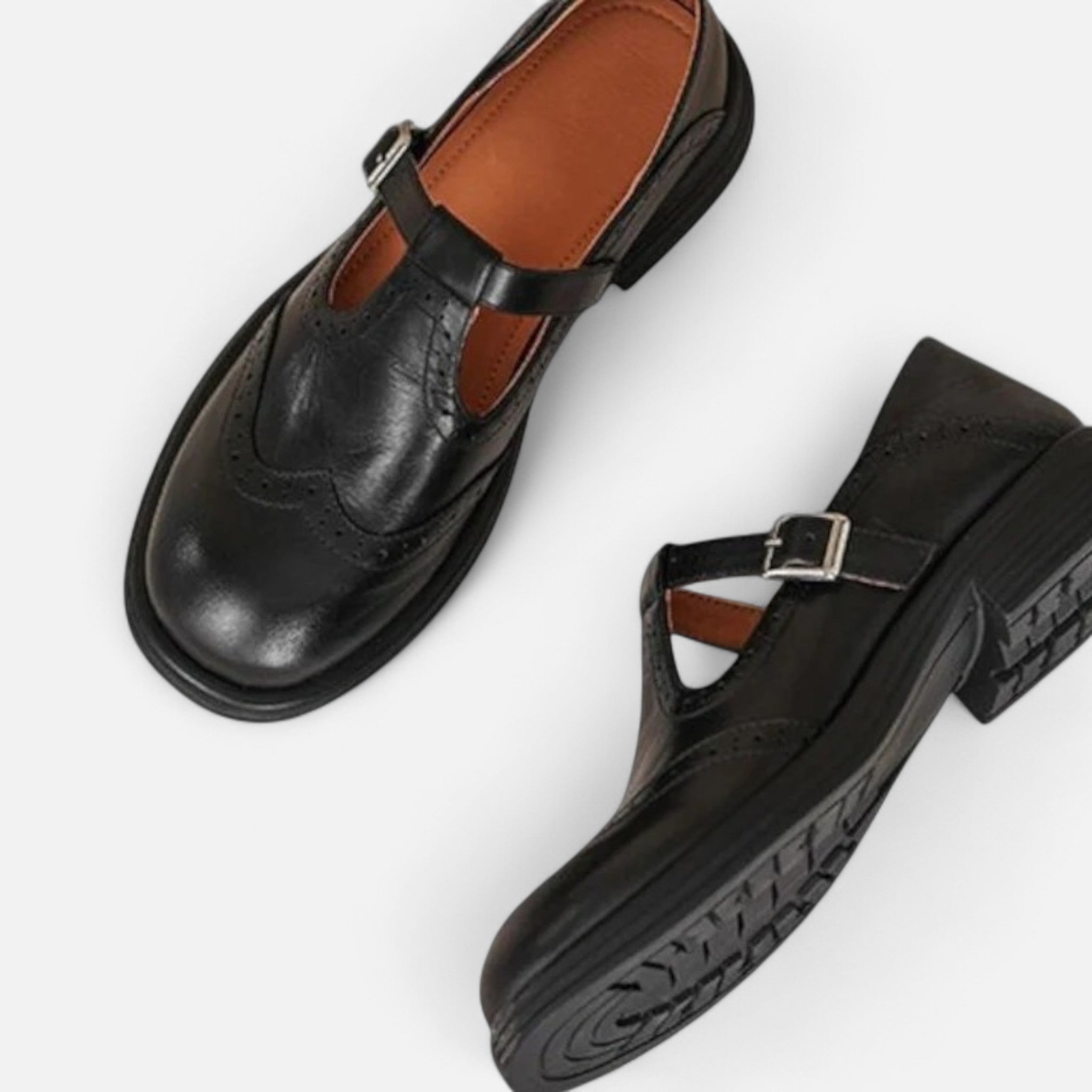 Velqlo | Mary Janes classiques en cuir pour femmes