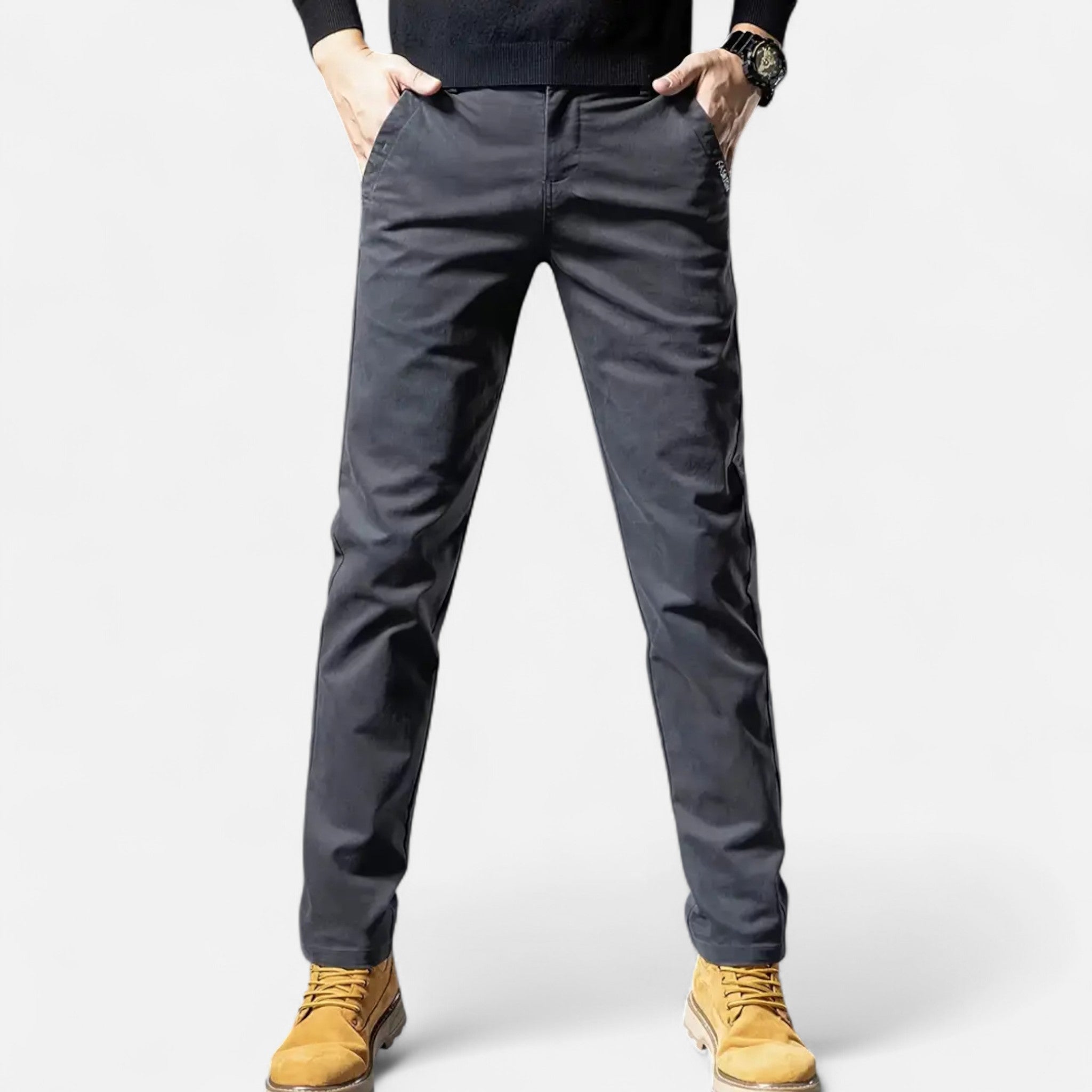 Velqlo | Pantalon chino traditionnel pour homme