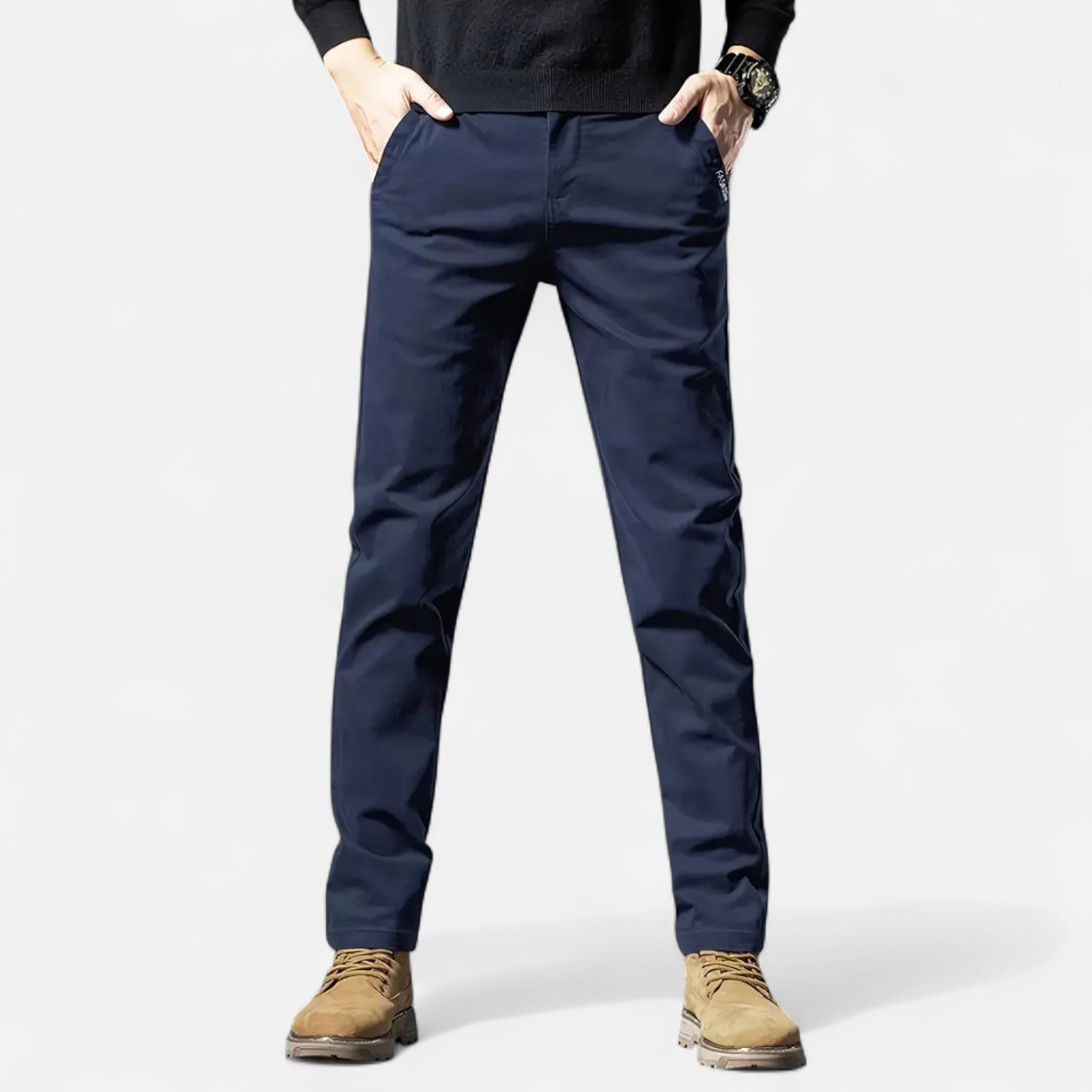 Velqlo | Pantalon chino traditionnel pour homme
