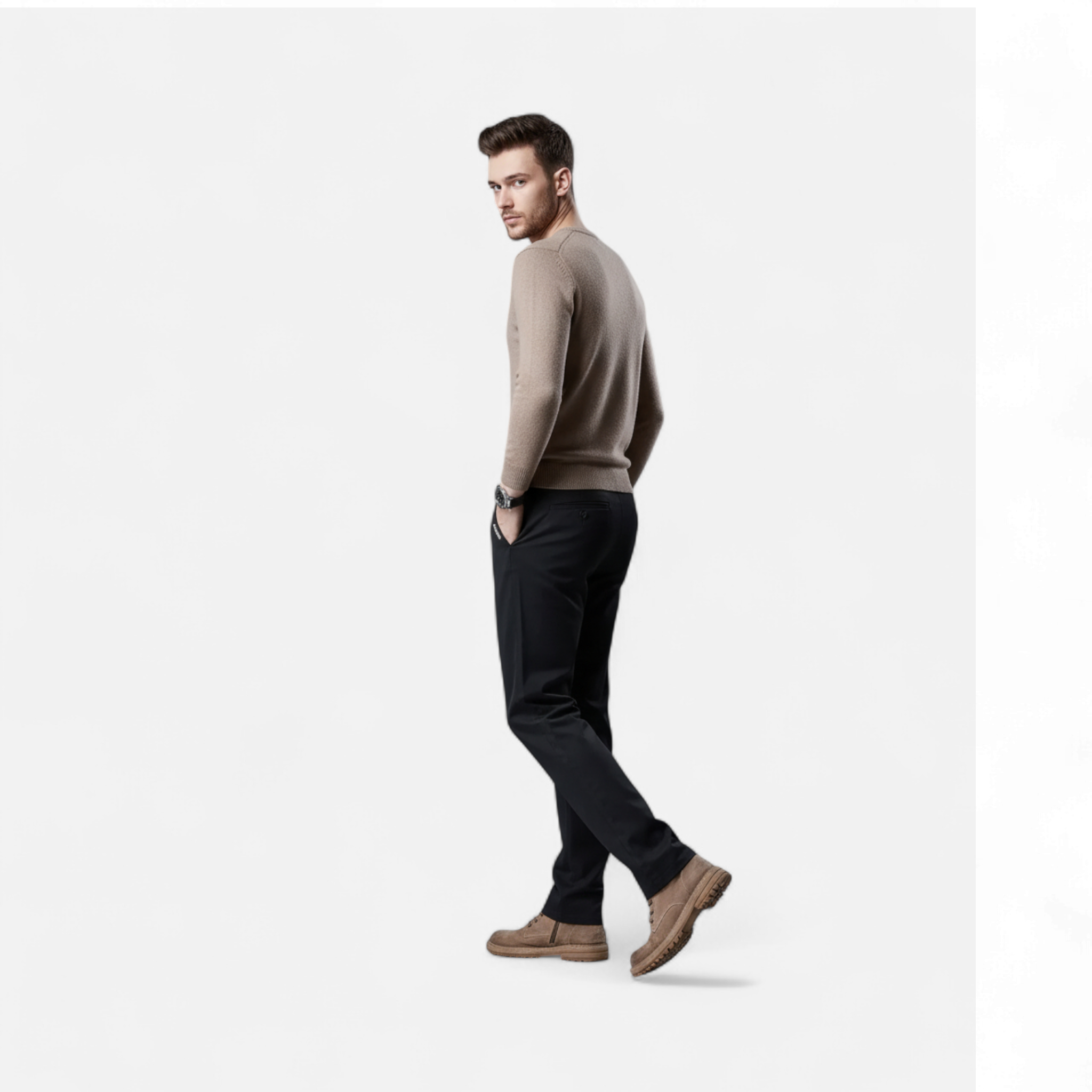 Velqlo | Pantalon chino traditionnel pour homme