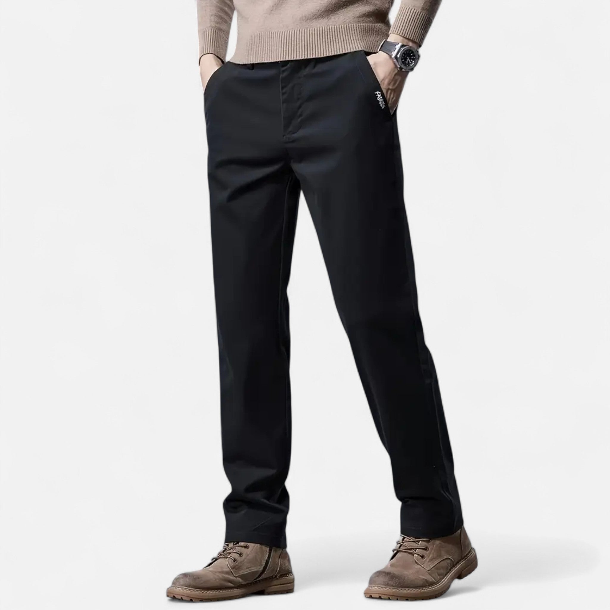 Velqlo | Pantalon chino traditionnel pour homme