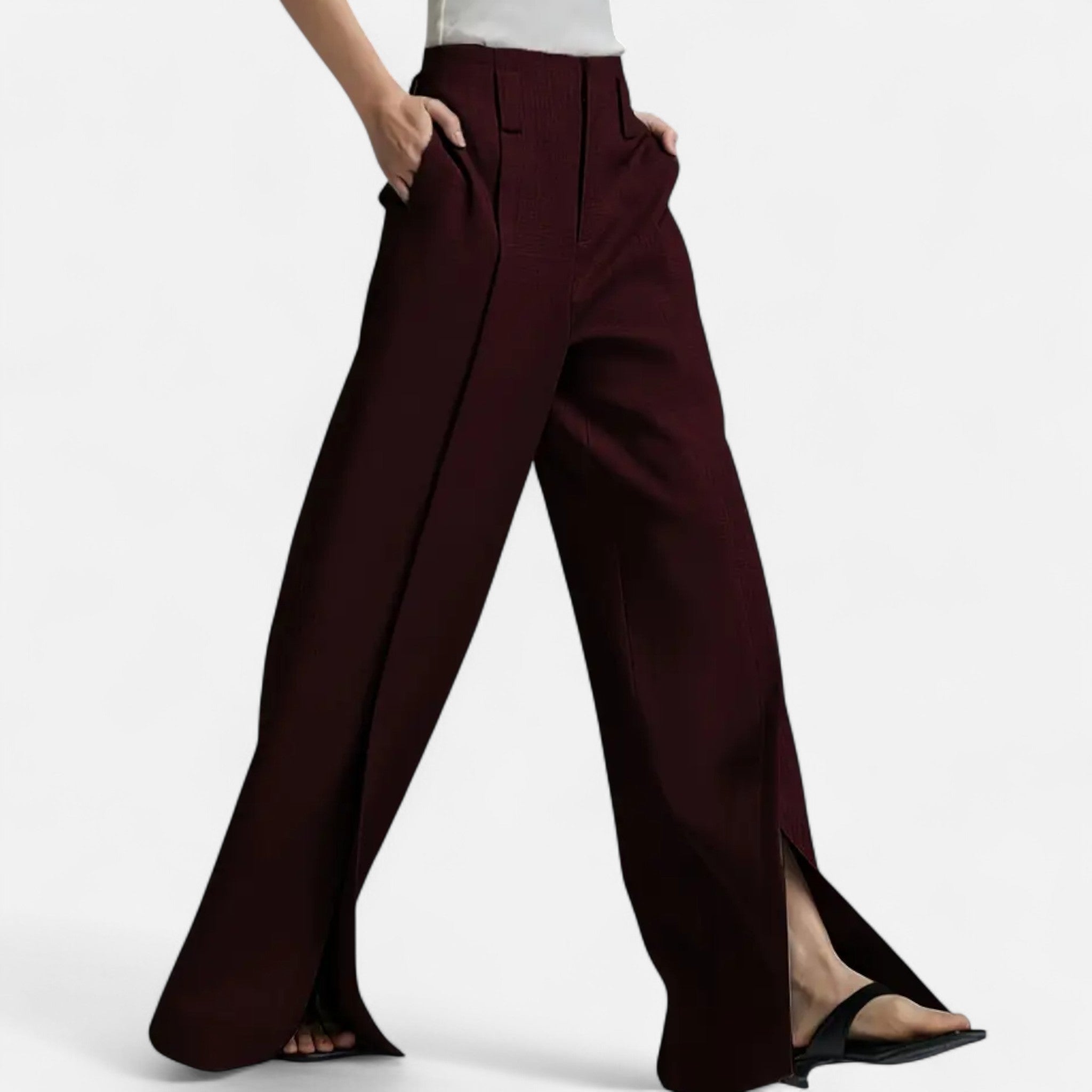 Velqlo | Pantalon élégant à jambes larges pour femme