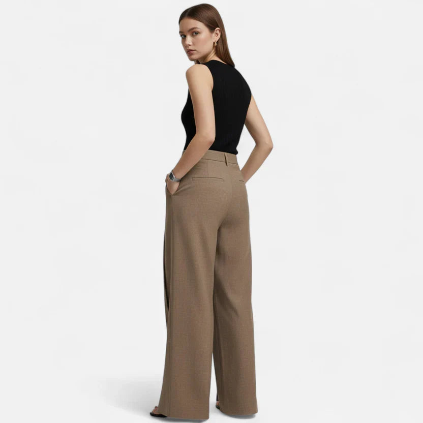 Velqlo | Pantalon élégant à jambes larges pour femme