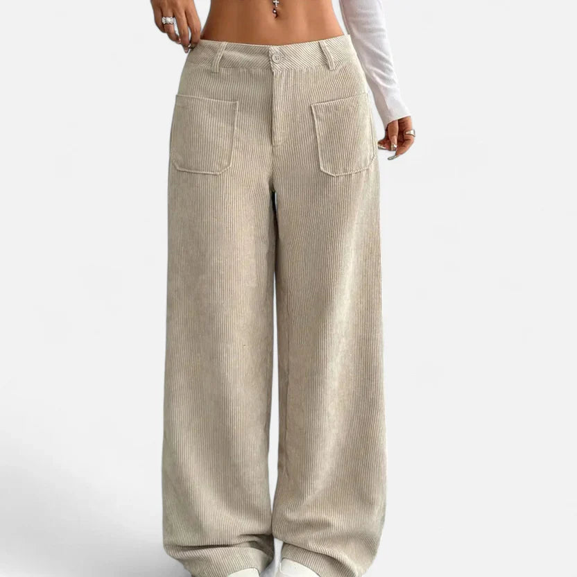 Velqlo | Pantalon en velours côtelé Heritage pour femme