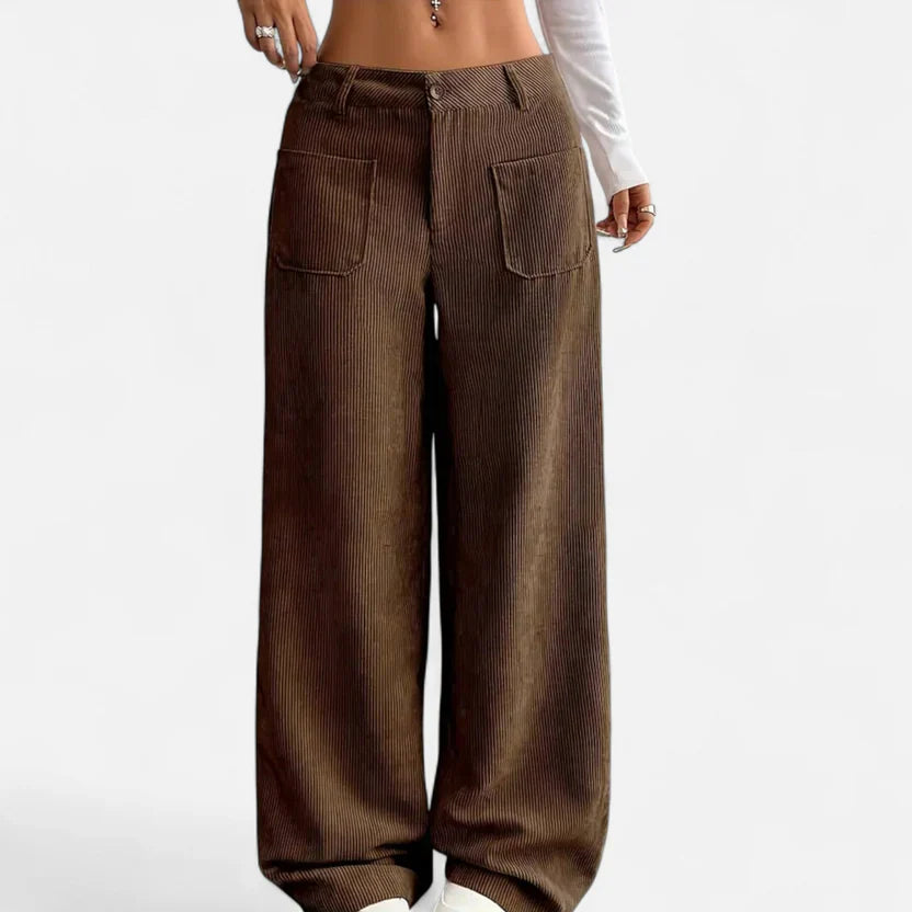 Velqlo | Pantalon en velours côtelé Heritage pour femme