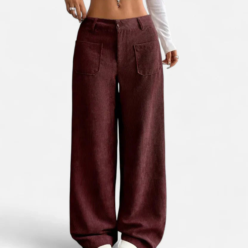 Velqlo | Pantalon en velours côtelé Heritage pour femme
