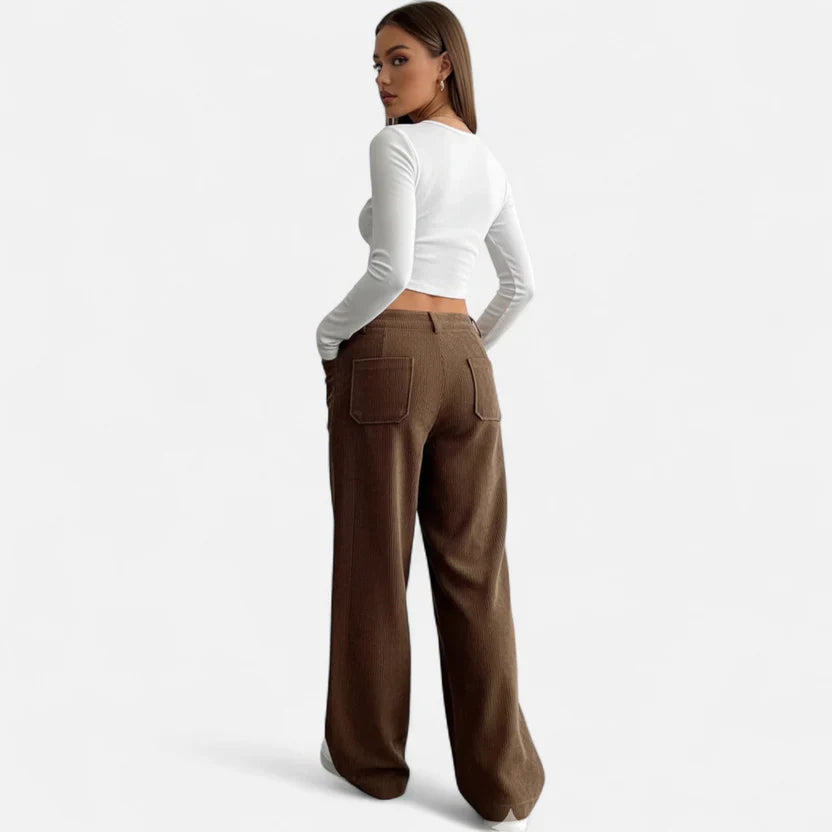 Velqlo | Pantalon en velours côtelé Heritage pour femme
