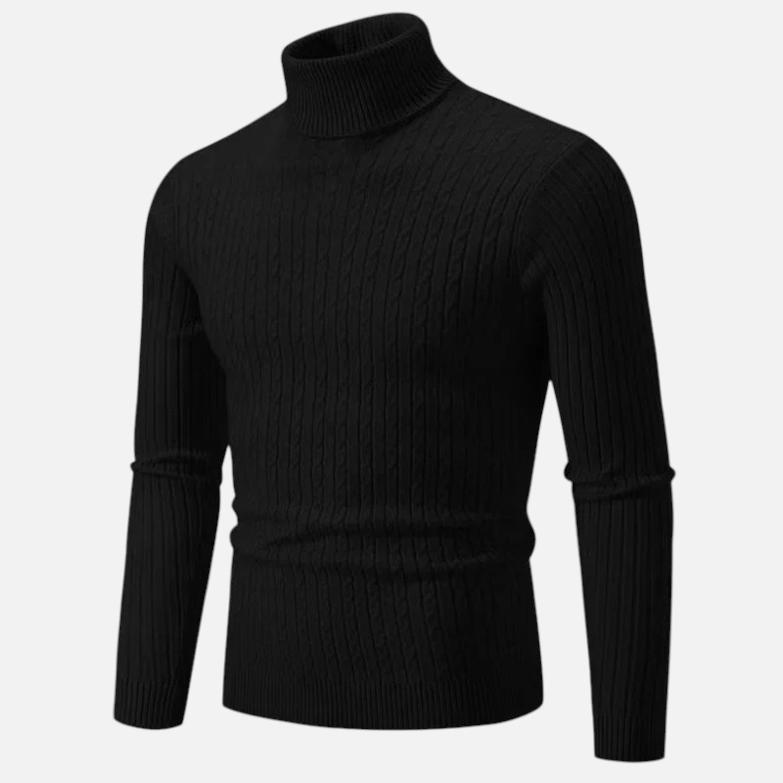 Pull en Laine à Col Montant Velqlo pour Hommes