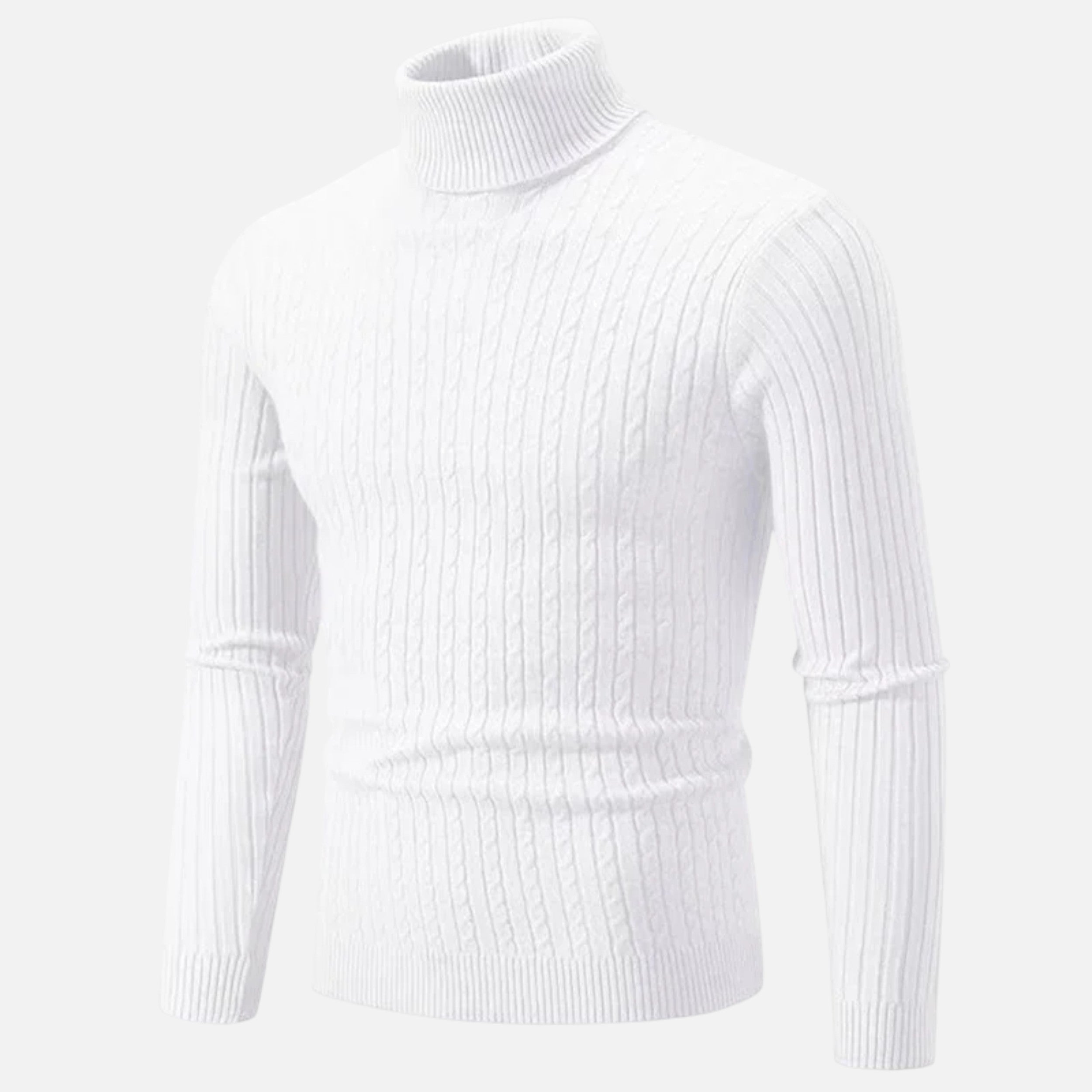 Pull en Laine à Col Montant Velqlo pour Hommes